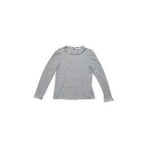 Croft & Barrow Women's Black and White Striped Long Sleeve Top - Size L